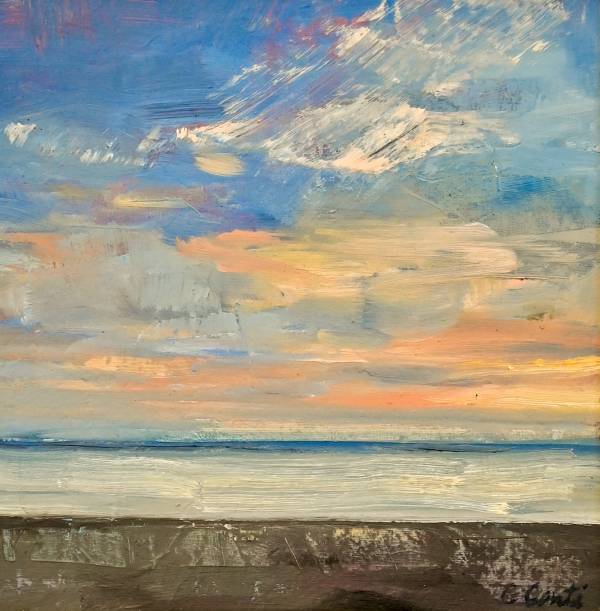 - Mixed Media on Acrylic, Painting by Colleen Conti, measuring 19 x 19 cm (H x W) framed at 34 x 34 cm £295